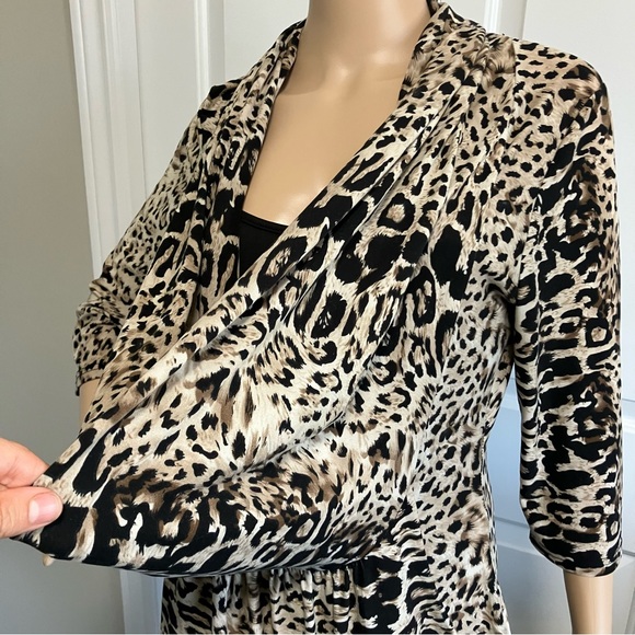 Papillon | Leopard prints cowl neck dress - Picture 4 of 10
